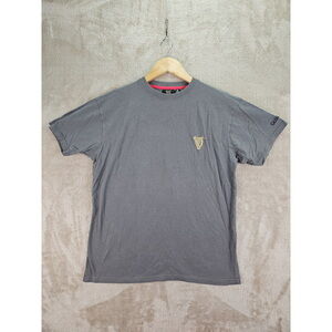 Guinness Official Merchandise Grey T-shirt 100% cotton Embroidered Gold Harp Log